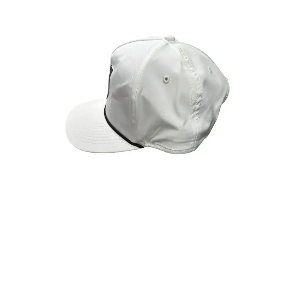 PXG Golf Hat White Performance Snapback Rope Cap Nick Jonas Collection 5-Panel